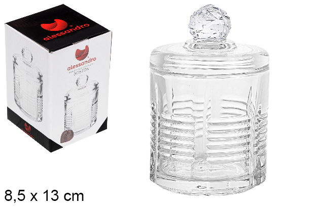 Bombonera cristal Boston 8,5x13 cm