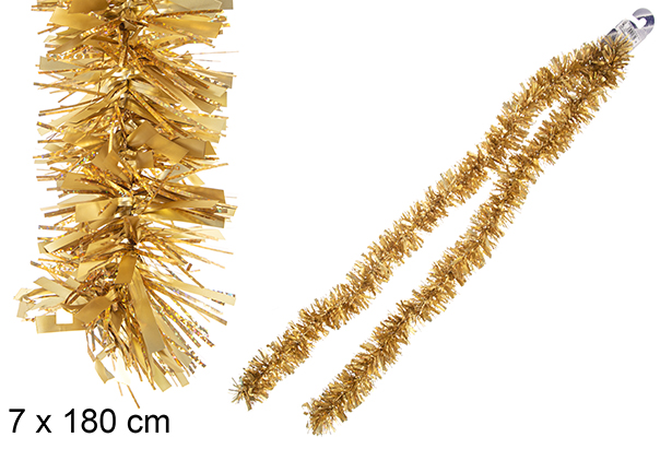 Boa pelo ancho champagne mate holográfico 7x180 cm