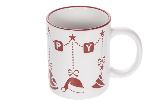 Caneca de cerâmica decorada Natal