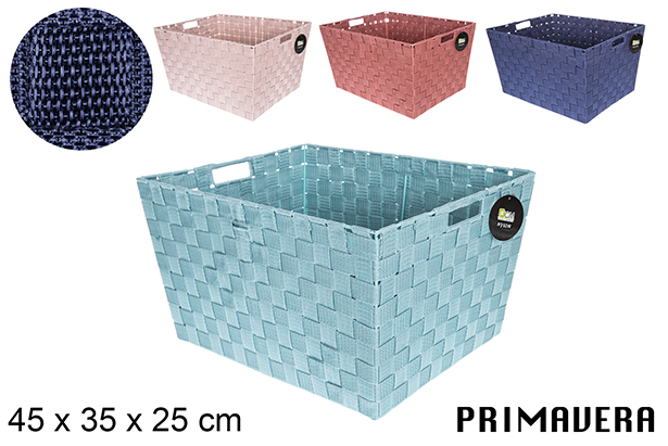 [117094] Cestino in nylon colore Primavera 45x35 cm