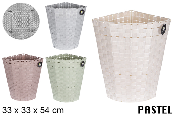 Portabiancheria angolare in nylon in colori assortiti 33x54 cm
