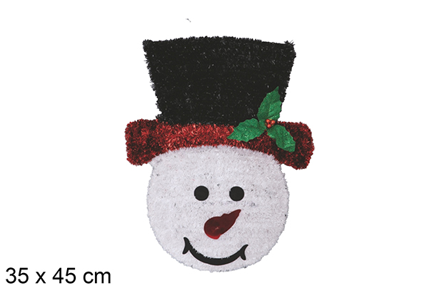 Pupazzo di neve orpello 35x45 cm
