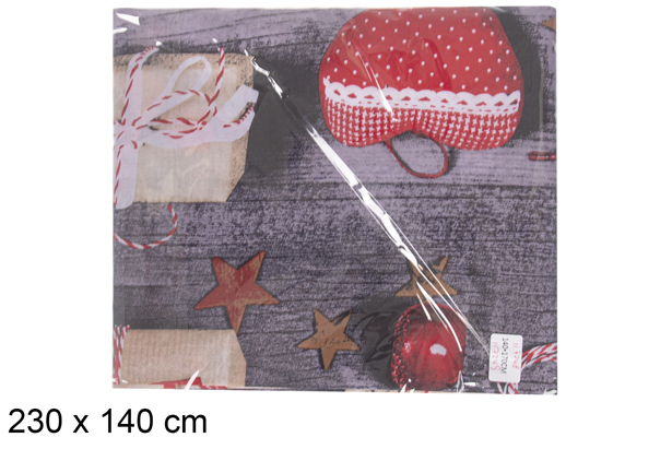 [117249] Tovaglia decorazione natalizia 230x140 cm