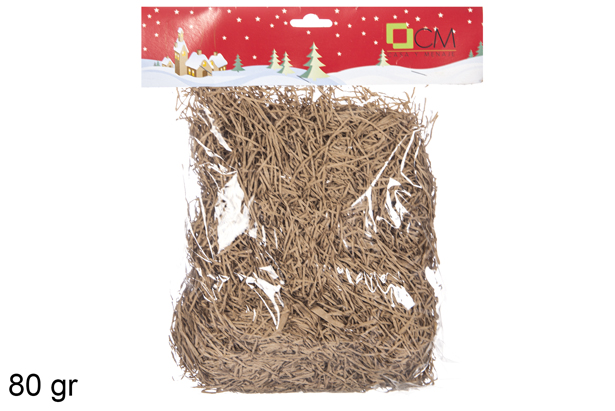 Paglia per decorare in busta 80 gr.