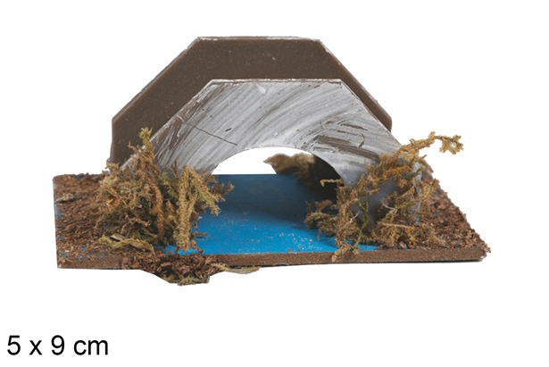 [118105] Ponte con lago in blister 5x9 cm