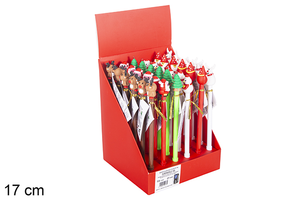 Bolígrafo Navidad surtido 17 cm 