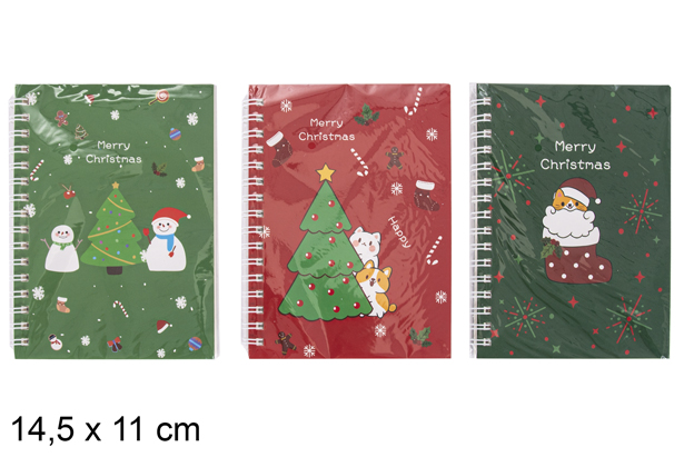 Bloc de notas Navidad decoración surtida en bolsa  
