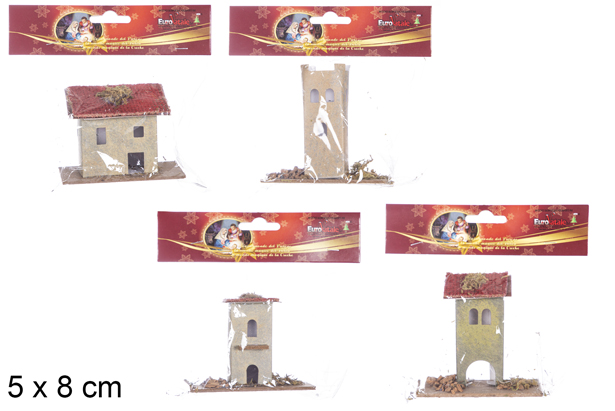 Casinha 4 modelos variados em bolsa 5x8 cm