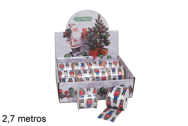 Cinta Navidad decorado soldados 2,7 m.