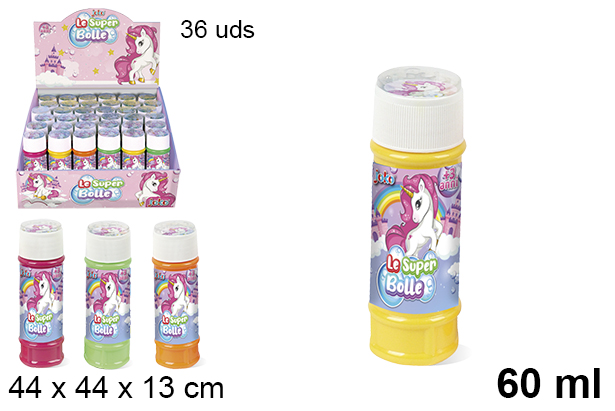 Flacon bulles de savon Licorne 60 ml