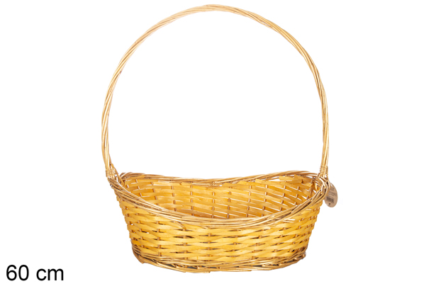 Cesta mimbre miel 60 cm