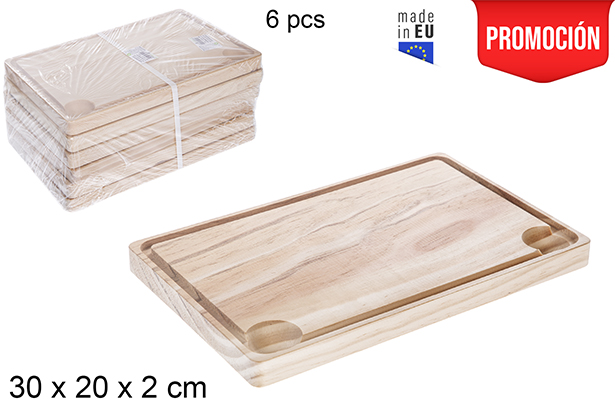 [118771] Wooden board for steak 30x20 cm