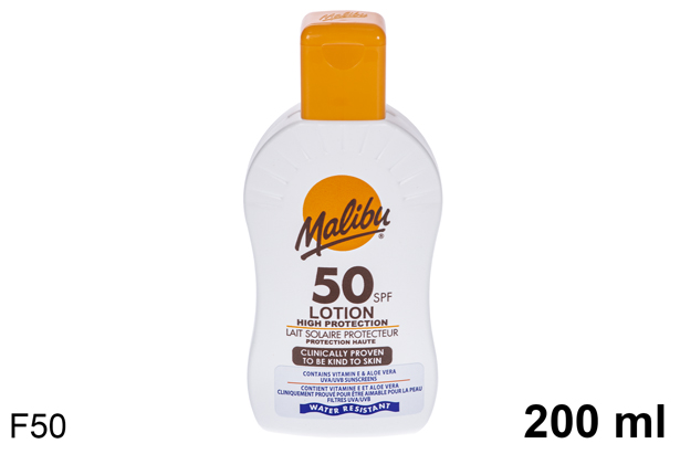 Malibu Sun loção protetora F.50 200 ml