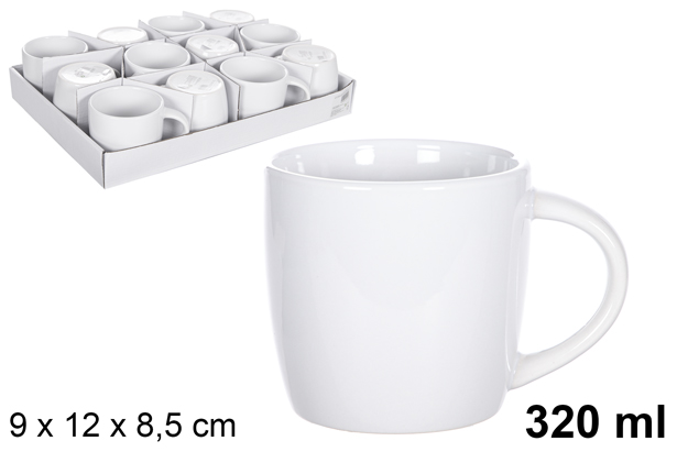 White ceramic mug 320 ml