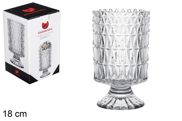 Vaso de vidro Darcy 18 cm
