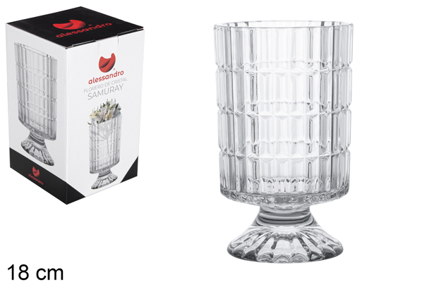 Florero cristal Samuray 18 cm