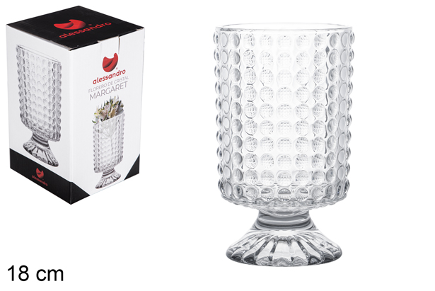 Florero cristal Margaret 18 cm
