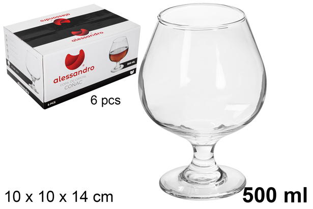 Copa cristal coñac 500 ml