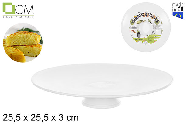 [102898] Giratortillas blanco