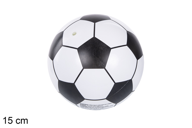 White plastic soccer ball 15 cm
