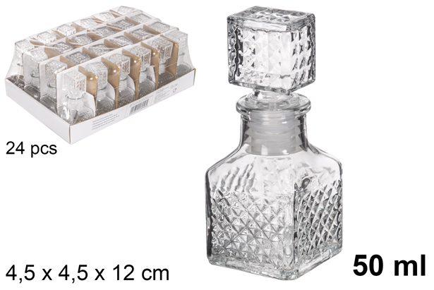 Garrafa de vidro para licor Doha 50 ml