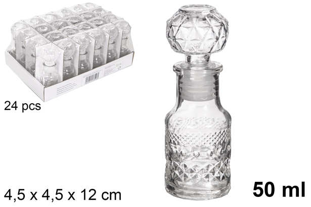Garrafa de vidro para licor Brisbane 50 ml