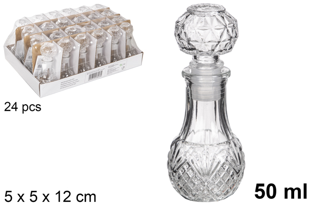 Garrafa de vidro para licor Linz 50 ml