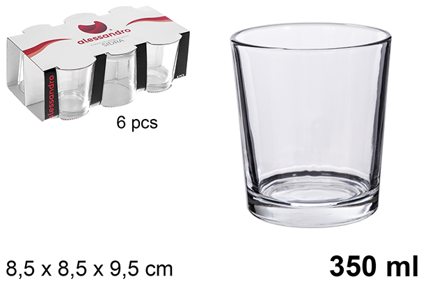 Vaso cristal sidra 350 ml
