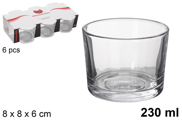 Vaso cristal sidra 230 ml
