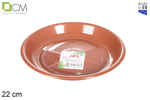 Plato maceta brillo 22 cm