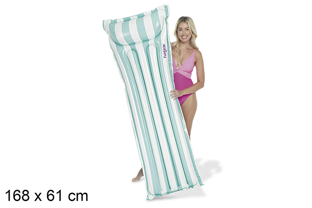 [119074] Colchoneta hinchable rayada 168x61 cm