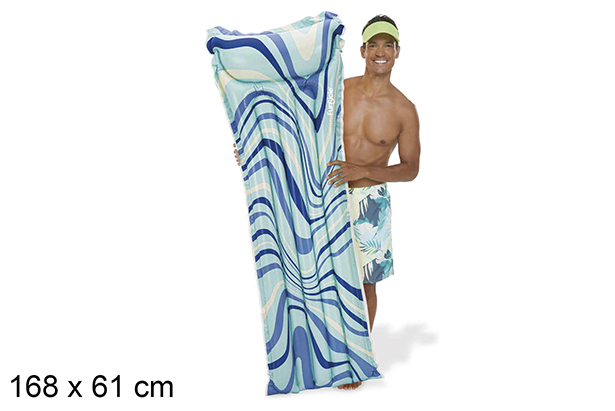 Matelas gonflable Swirl bleu 183x69 cm