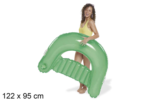 Green Chill-Out inflatable armchair 122x95 cm