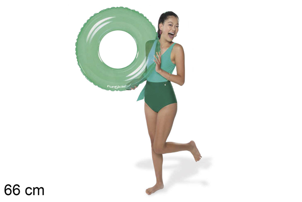 Green inflatable float 66 cm