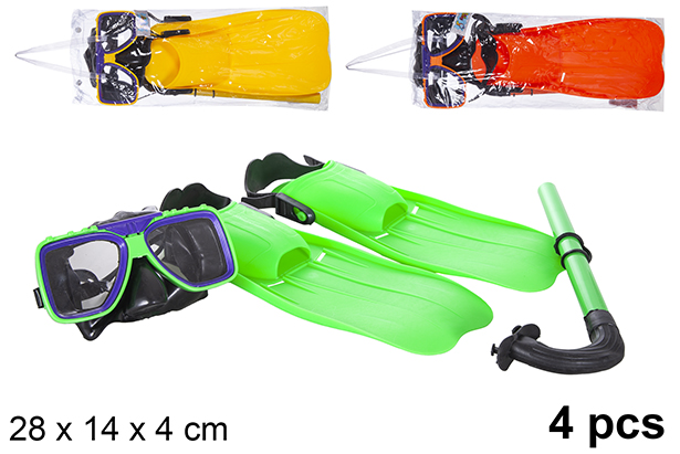 Pack 4 pieces for diving in bag