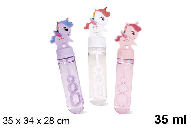 Mini espada pompas jabón Unicornio 35 ml
