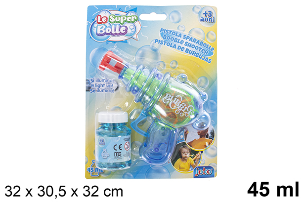Soap bubble gun with lights 45 ml