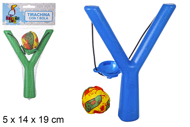  Slingshot with 1 assorted color ball