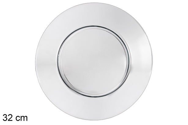 Bajo plato cristal Belfast 32 cm