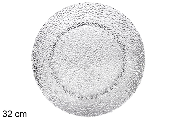 Bajo plato cristal Galway 32 cm