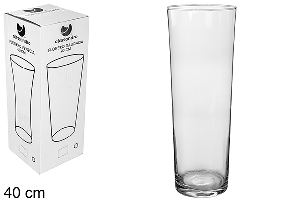 Vase en verre Daurada 40 cm