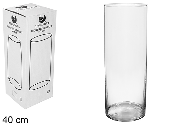 Vaso di vetro Valeria 40 cm