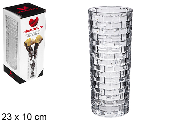 Vaso in vetro Bulgaria 23x10 cm