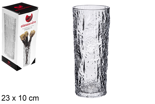 Vaso de vidro Francia 23x10 cm