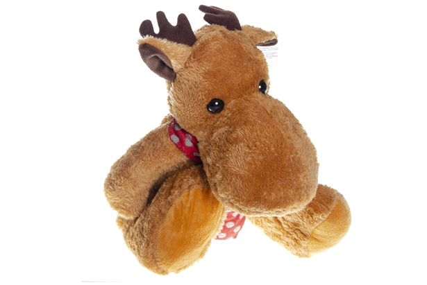 Peluche renna con sciarpa 30 cm