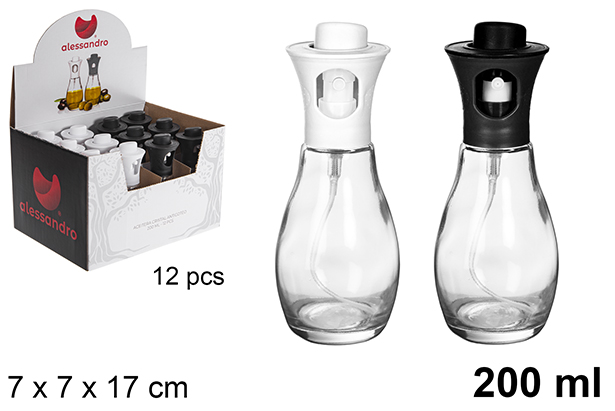 Flacon d'huile en verre anti-goutte 200 ml