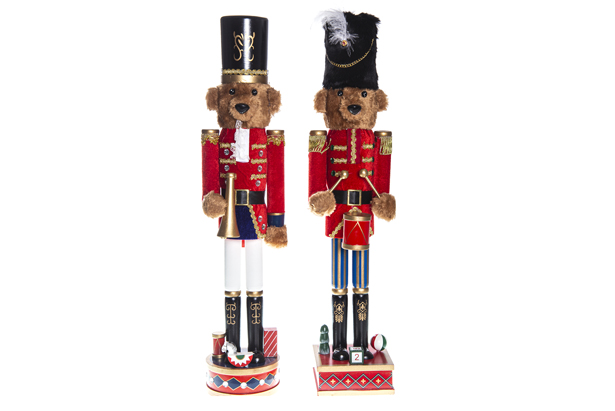 Quebra-nozes urso de madeira modelo sortido 60 cm