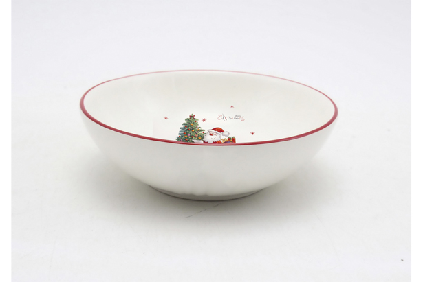 Bol de Noël en céramique décoré du Père Noël 15 cm