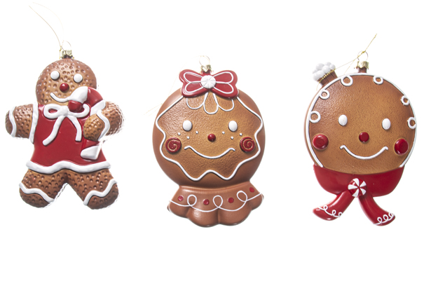 Assorted gingerbread cookie pendant 16 cm