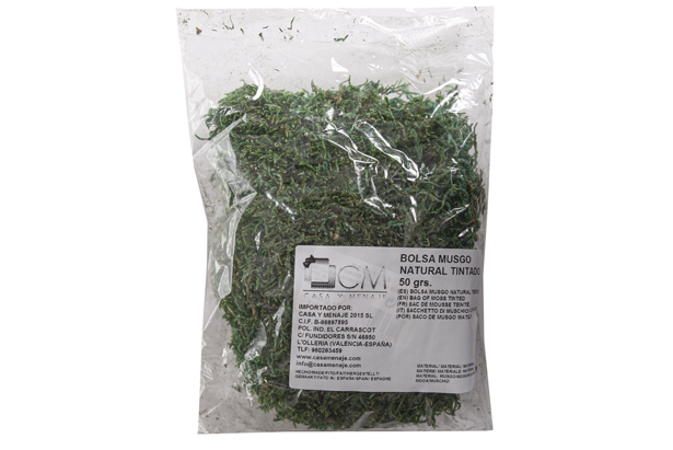 Bolsa musgo natural verde 50 gr.